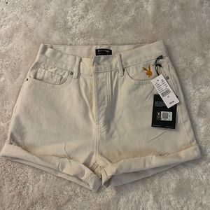 PACSUN PLAYBOY JEAN SHORTS SIZE 25